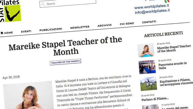 Mareike StapelPilates Teacher of the Month